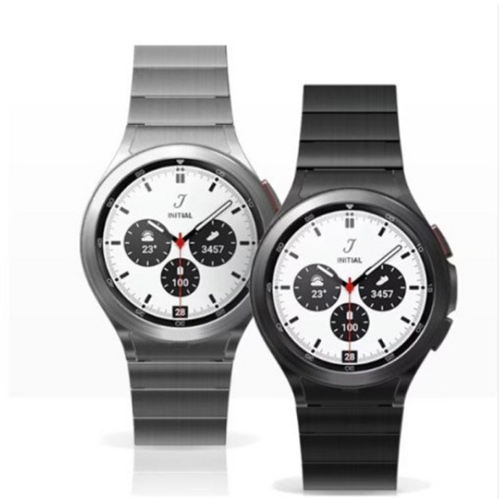 삼성 갤럭시 워치4 클래식 링크 브레이슬릿 스트랩 42mm 46mm GPTYR880 890, 42mm 실버