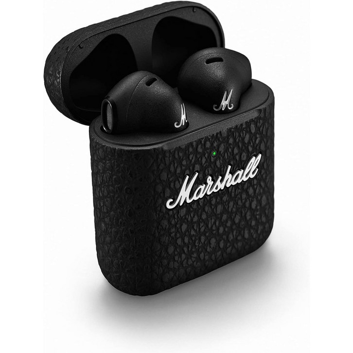 Marshall 마샬 마이너 III 무선 인이어 블루투스 무선헤드폰 배터리 25시간 무선충전 블랙