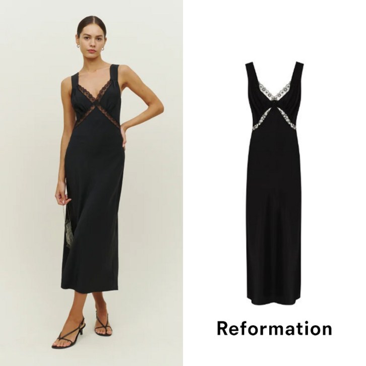 REFORMATION 리포메이션 프로방스 실크 드레스