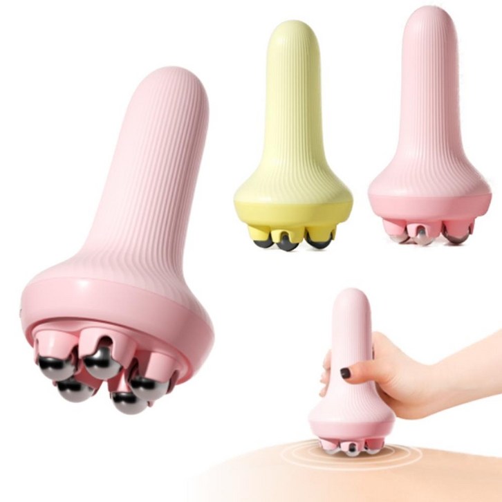 띵덕 림프순환 셀룰라이트 제거 롤러 승모근 종아리 림프절 마사지기, 1개