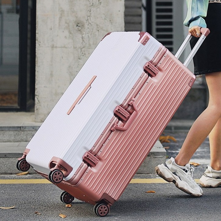 대형 캐리어 홈쇼핑 트렁크 여행용 알루미늄 화물용 금고형 40인치 50인치