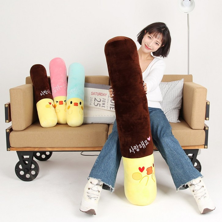 드림에버 대형 빼빼로 인형 롱쿠션 3종 커버분리 110cm 60cm  (옵션선택 필수)
