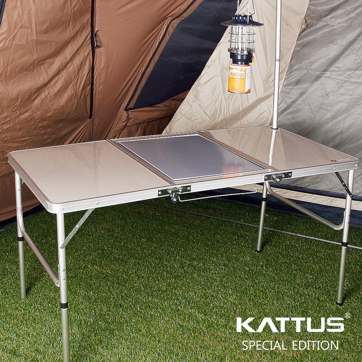 KATTUS 캠핑테이블 화로테이블 테이블 사이즈 135x65cm