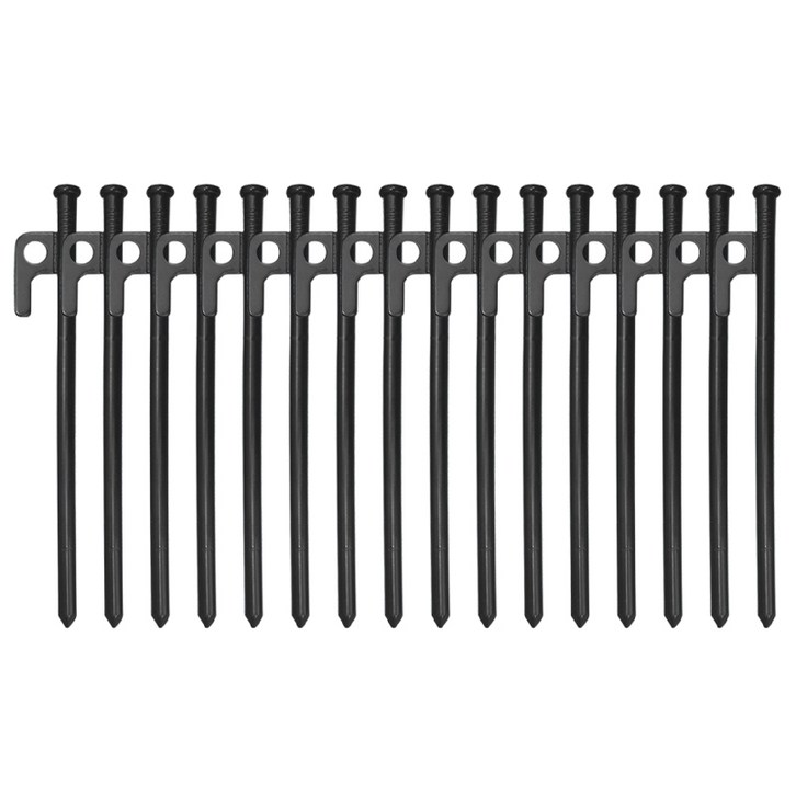 MOON LENCE 단조팩 고강도 타프팩 텐트 못 타프 못 캠핑 용품 캠핑 타프 텐트 부품 세 가지 길이 옵션 고강도강 경토 모래흙 풀밭 전지형적용 자체 수납 가방