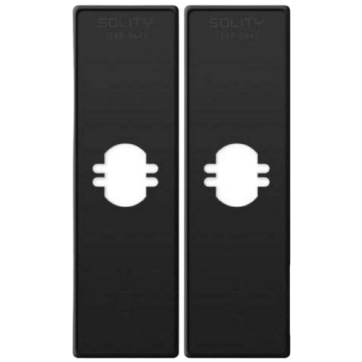 솔리티 웰콤 무타공 블랙보강판스윙패스온 전용 1조안쪽 바깥쪽2개 가람판 현관문 디지털도어락, 1개, 솔리티 무타공 블랙보강판 1조스윙패스온 전용