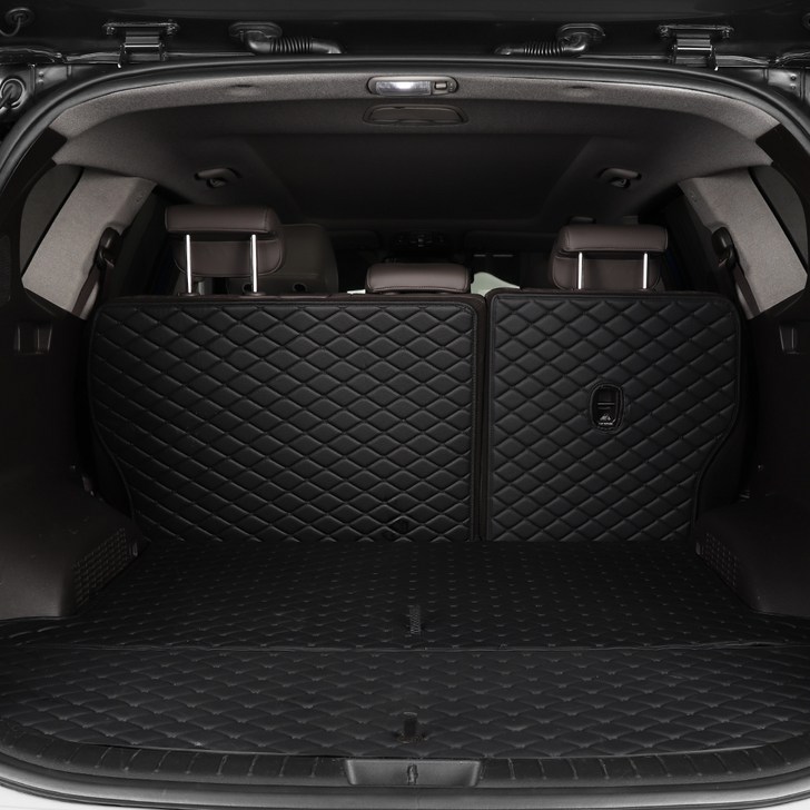 메이튼 차량용 트렁크 매트 일체형, 기아 카니발 KA4페이스리프트 20년8월 911인승, 블랙