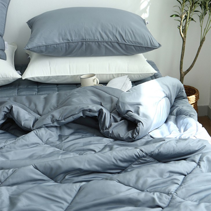 아망떼 드림웰 집먼지 진드기 알러지케어 슬림 차렵이불 2겹 베개 세트