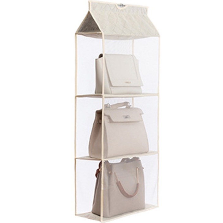 페블릭 가방 수납 정리 보관함 3단 베이지, 1개입, 1개