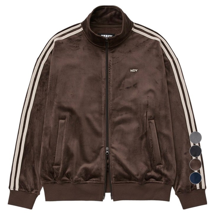 널디 남녀공용 유니 벨로아 트랙 탑