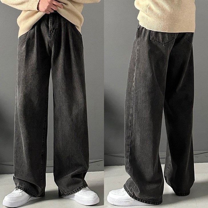 남자청바지 페페데님 와이드 통바지 청바지 남성데님팬츠