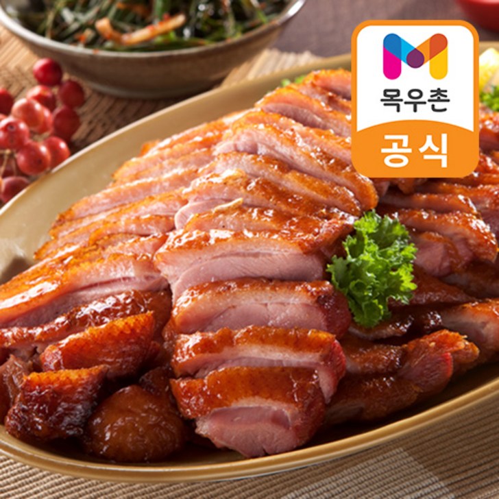 목우촌 허브갈릭 훈제오리 슬라이스 210g x 4팩  소스 2봉, 4팩