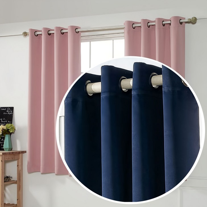 WCL 어울림 창문형 아일렛형 암막커튼 11 세트판매 햇빛차단 방한 방풍 단열