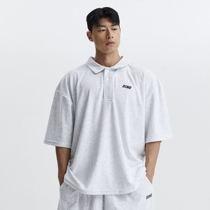 비스트모드 BSMD 남자 타올 오버핏 PK 카리티 반팔 티셔츠 짐웨어 수건원단 테리 어깨 넓어 보이는 옷