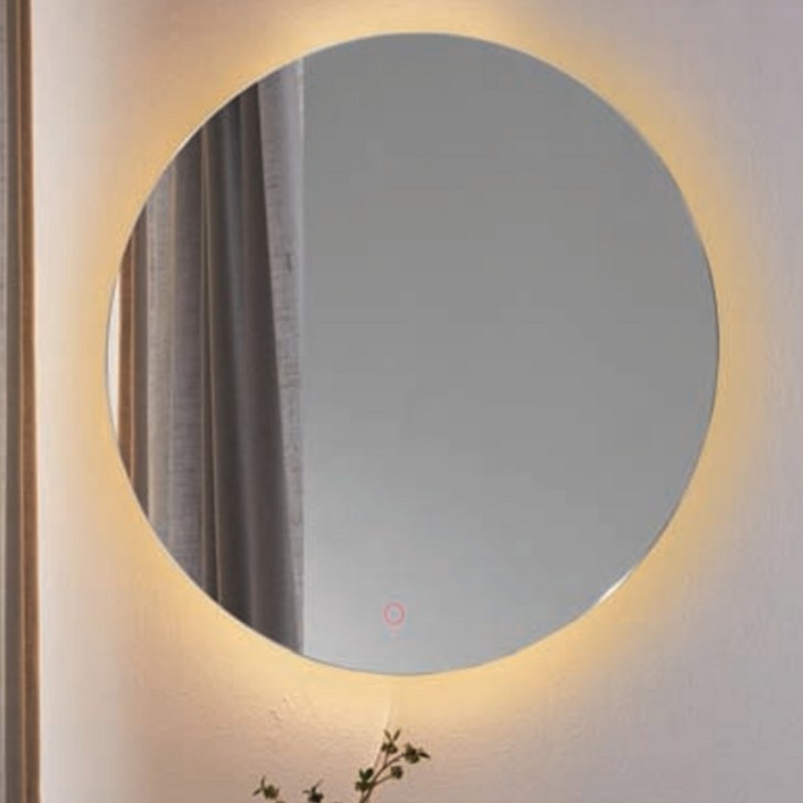 삼성 LED 벽걸이 욕실 카페 매장 옷장 거실 인테리어 원형 타원형 간접 조명 거울, 01. LED 원형 거울