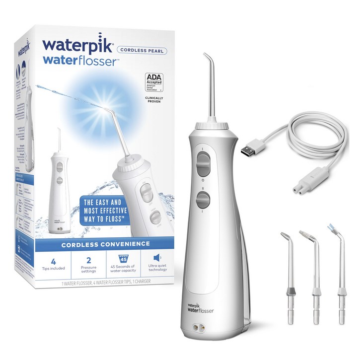 워터픽 워터 플로서 코드리스 펄, White, WF13CD010