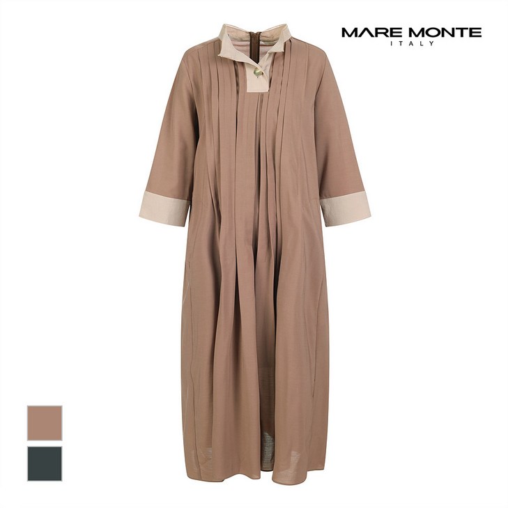 마레몬떼 주름디테일 원피스M224MOP12S0 마레몬떼 주름디테일 원피스M224MOP12S0