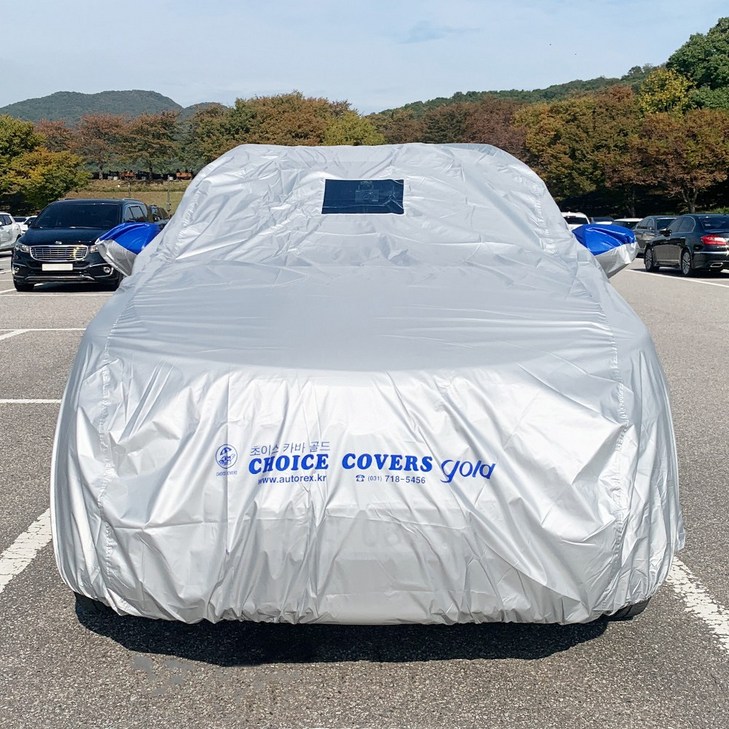 오토랙스 초이스 블랙박스형 투명창 자동차 차량 차 커버 덮개 카바 사계절용 성에방지 자외선차단 보온 효과, 1개