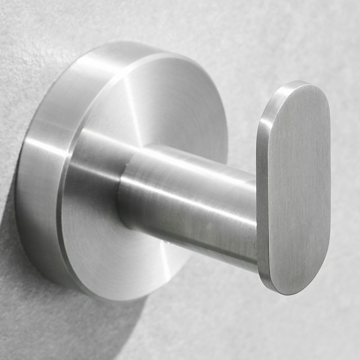 타공식 스테인레스 후크 옷걸이 고리 욕실 주방 현관용 다용도 SUS304 벽걸이형