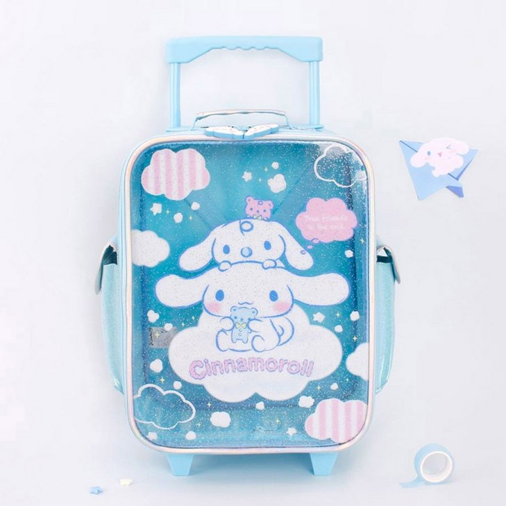 산리오 글로시 투명 캐리어 13인치 시나모롤