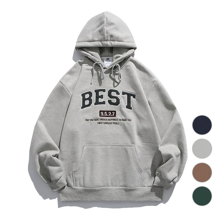 Ethel  박시 후드티 맨투맨 커플후드티 입체 후드