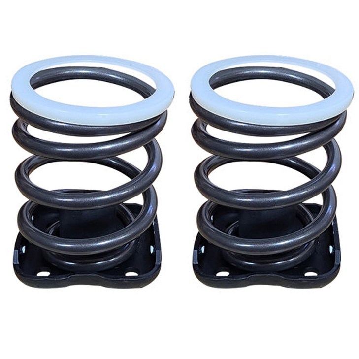 고급형대형 15mm 봉고3 1톤 2륜전용 화물차 캠핑카 코일스프링세트스프링2개받침대2개 2중 분체도장 적재함 화물칸 하체 보강 완충 서스펜션