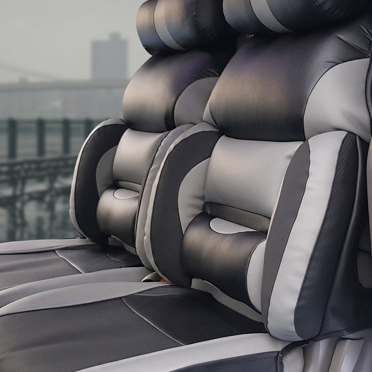 카월드 리무진 시트커버 운전석  목쿠션 세트