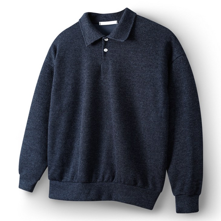 해리슨 코듀로이 긴팔 카라 니트 티셔츠  HA1017 NAT1009