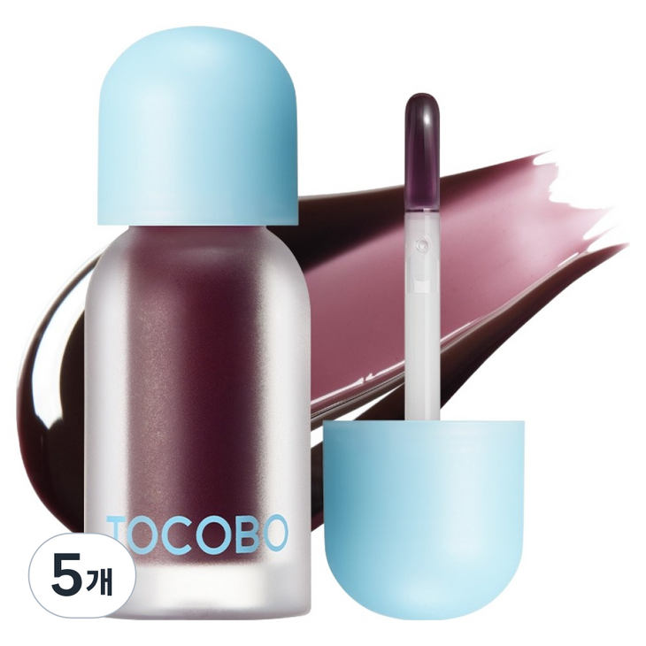 토코보 쥬시 베리 플럼핑 립오일 4g, 03 블랙 체리, 5개