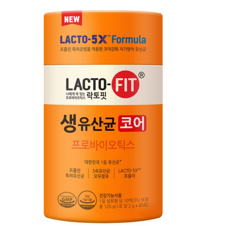 종근당 락토핏 생유산균 코어 1통(2개월분) 생 유산균, 120g, 1개
