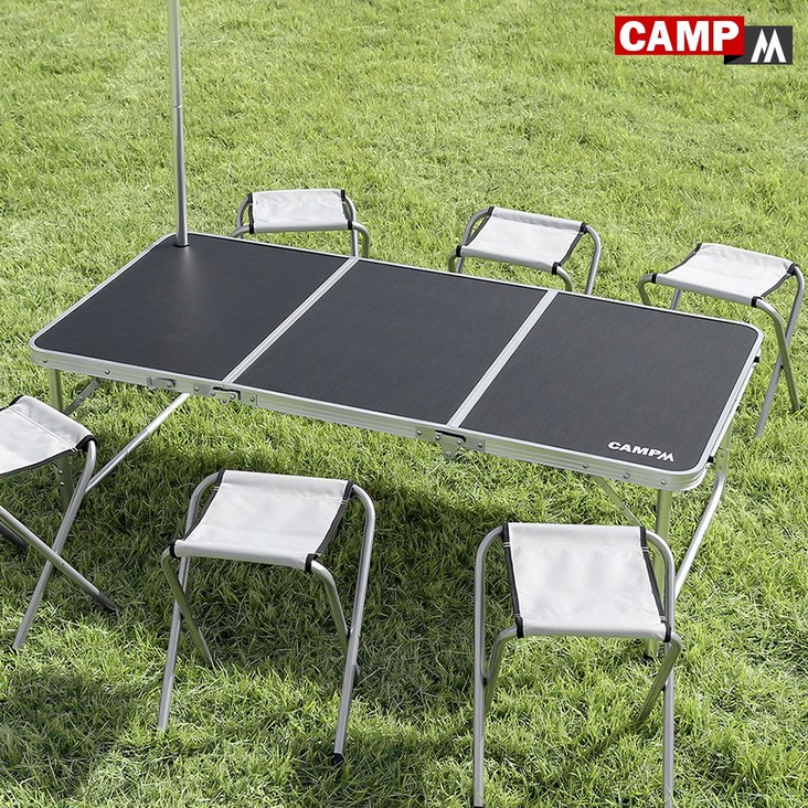 CAMPM 캠핑 테이블 높이조절 접이식 용품 야외 일체형 미니 알루미늄 폴딩 휴대용 식탁 보조 좌식 이동식 낚시 좌판 간이 캠핑테이블 초경량 LQ820345 135*70*65
