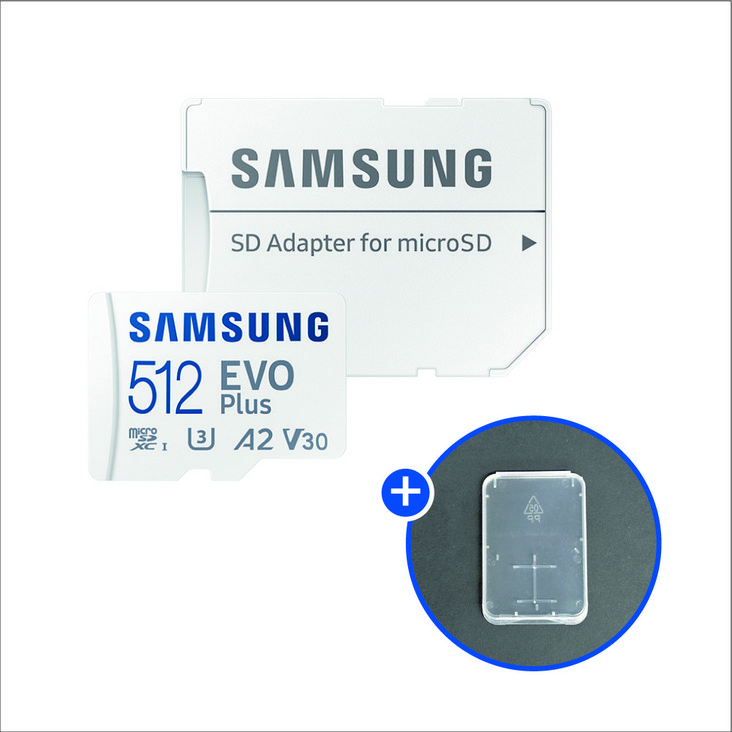 삼성전자 마이크로SD카드 EVO PLUS MBMC512KAKR SD카드 케이스