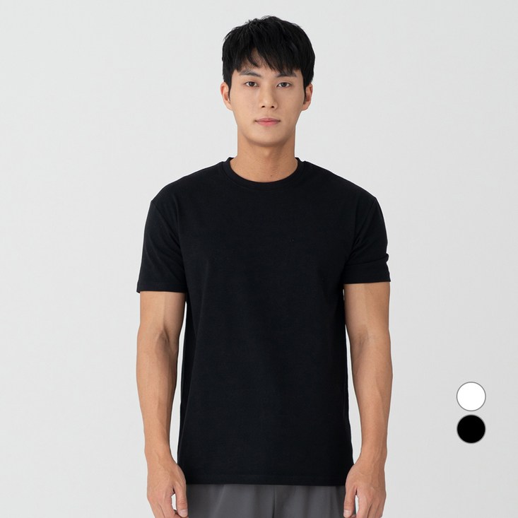 남자머슬핏반팔티 캐럿 남성용 슬림 머슬핏 반팔 티셔츠