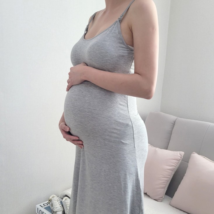 에이투에프 임산부 원피스 원터치 롱나시원피스 에이투에프 임산부 원피스 원터치 롱나시원피스