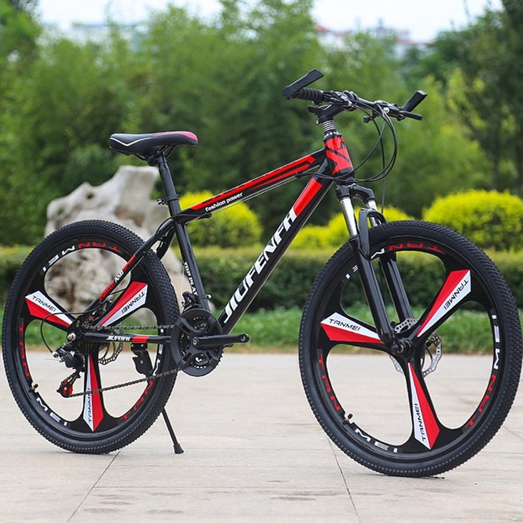 26인치MTB자전거성인휴대용변속알루미늄산악자전거알로이프레임붉은색