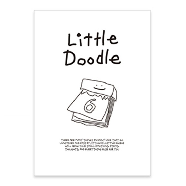 모노라이크 B6 리틀두들 6개월 만년형 다이어리