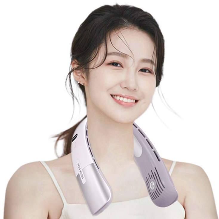 maomaodian휴대용 무선 넥밴드 선풍기 1초 냉방 USB 음소 거 KE2