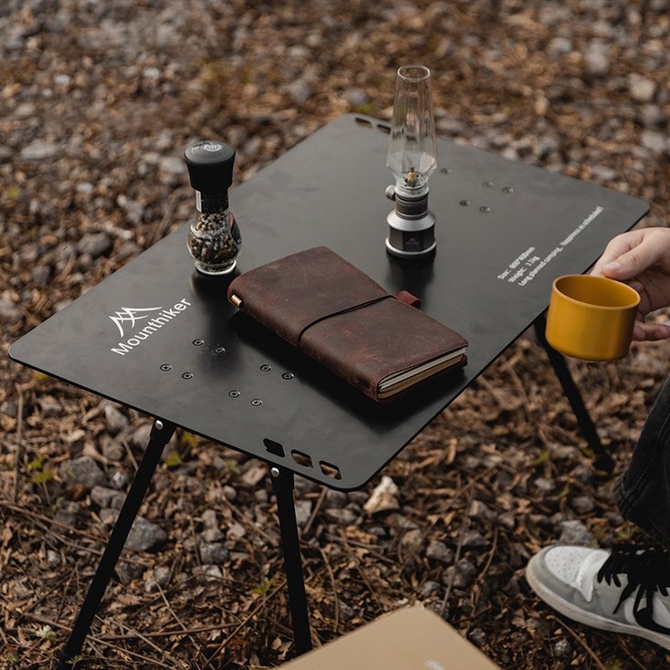 일체형 접이식 캠핑 테이블, 일체형 접이식 테이블  블랙