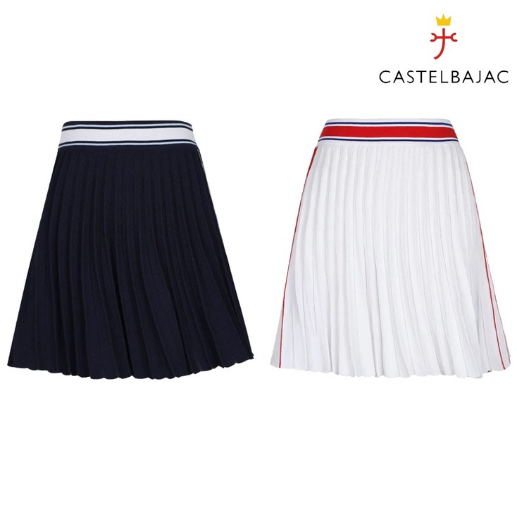 까스텔바작 여성 플리츠 A라인 니트 큐롯 BGCMCU707