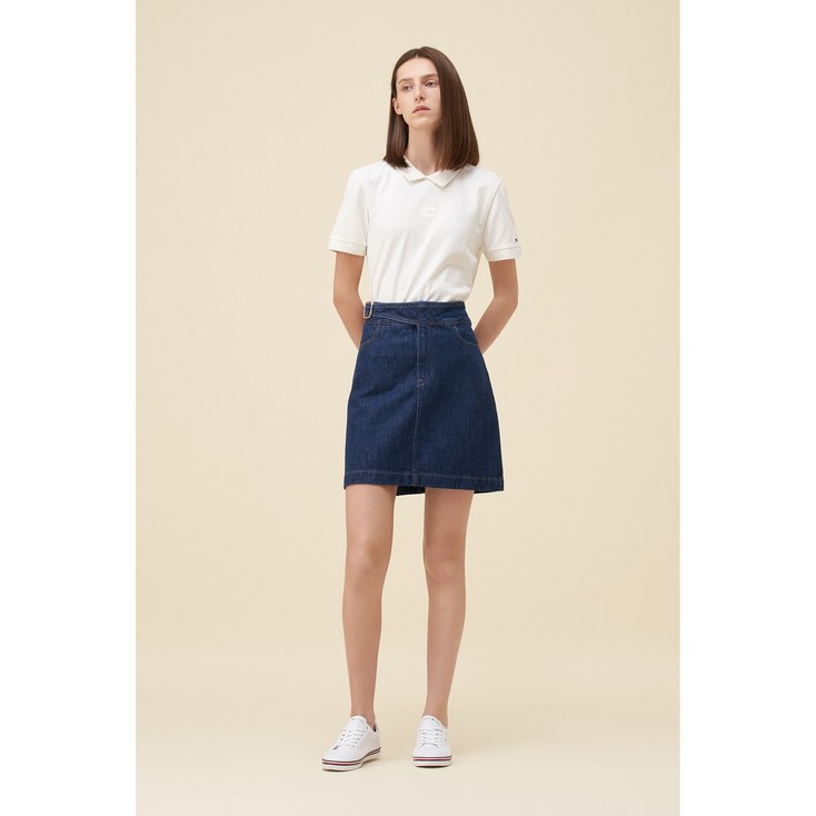 아울렛타미힐피거 데님 벨티드 미니 스커트 T22C7NSC003WT11AP