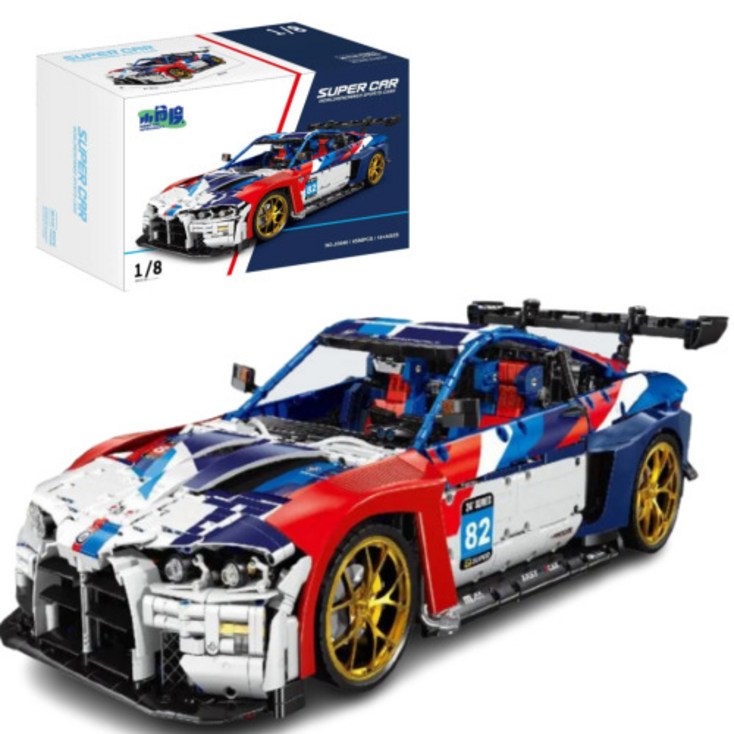 브릭스피드 호환 블럭 테크닉 조립 장난감 샤오자오두 BMW M4 레이싱 슈퍼카 4556pcs 브릭스피드 호환 블럭 테크닉 조립 장난감 샤오자오두 BMW M4 레이싱 슈퍼카 4556pcs
