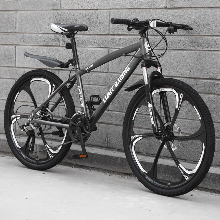산악 자전거 로드자전거 산악자전거 MTB 출퇴근 성인 청소년 등하교 MTB자전거, 27단 24인치, 상단버전여섯칼철재, 1개