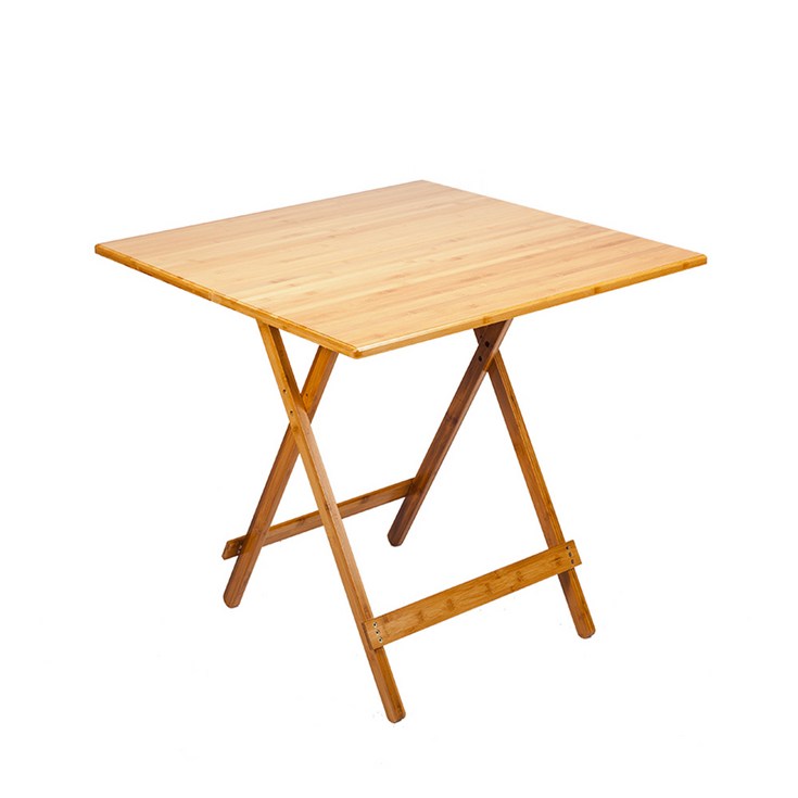 모던 접이식 원목 대나무 사각 테이블 소 47.5 x 48 x 59 cm, 혼합색상