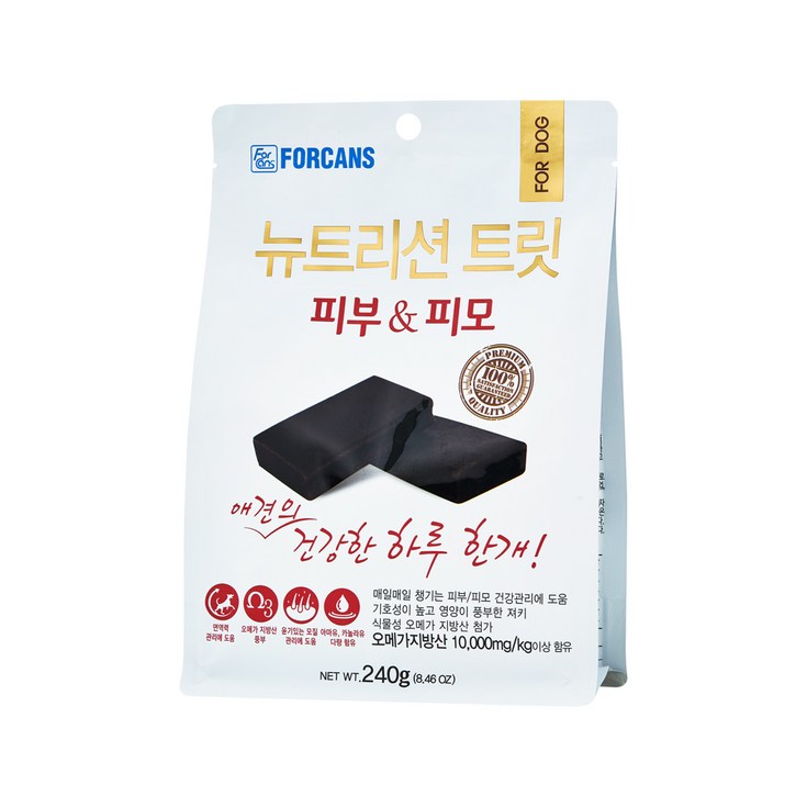 포켄스 뉴트리션 트릿 피부  피모 강아지 영양제