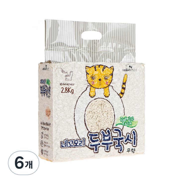 네꼬모리 응고형 두부국시 극세입자 고양이 모래 무향