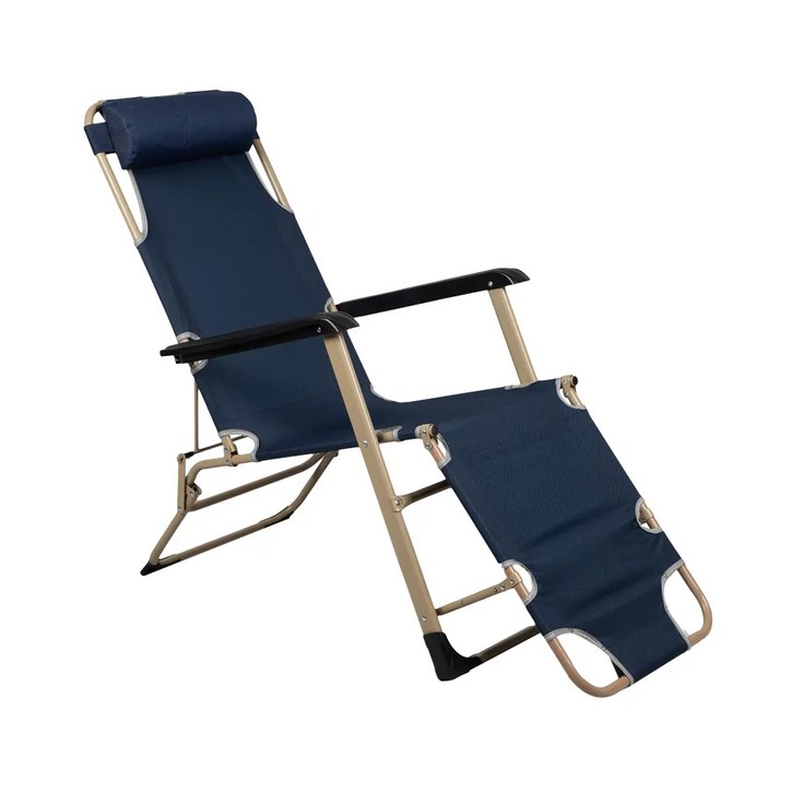준카트 캠핑용 간이 침대, 접의식 의자, 낚시 의자, 1개, 네이비