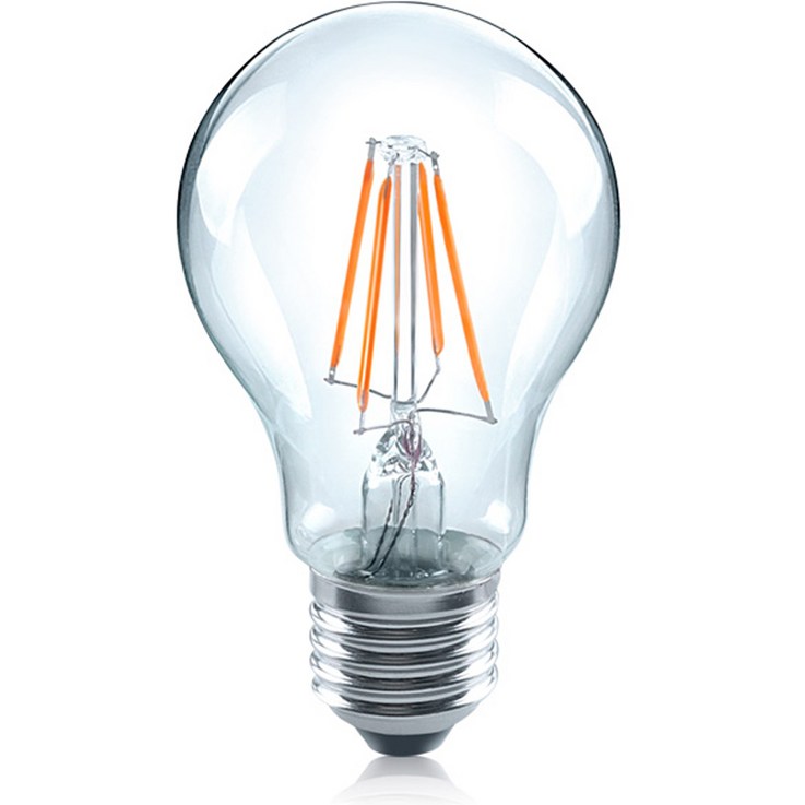 뉴올빔 투명 LED 에디슨전구 26베이스 SCL A60 6W E26 L827