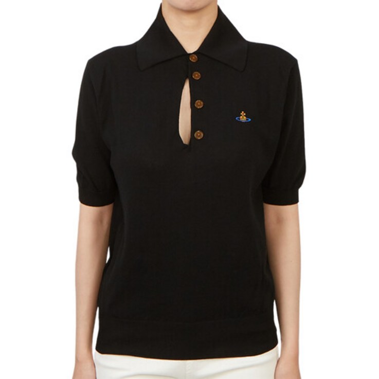 비비안웨스트우드 립드 3803001L Y000U N403 남여공용 카라 니트