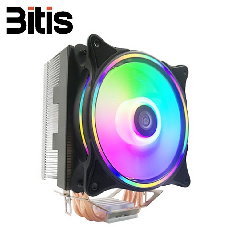 비티즈 T400 RGB LED CPU 쿨러 공랭쿨러 인텔 AMD 겸용