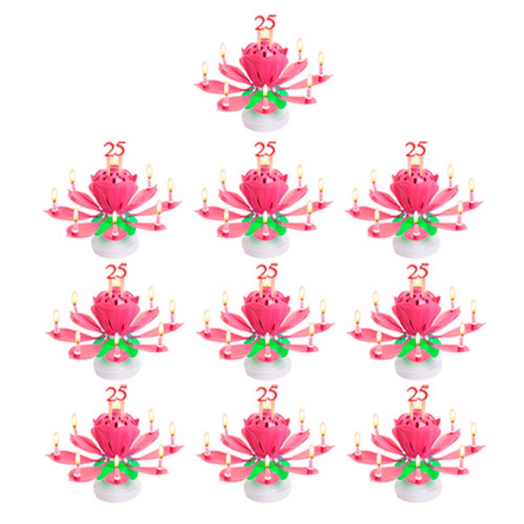 아이템하우스 자동 개화 연꽃초, 핑크, 10개