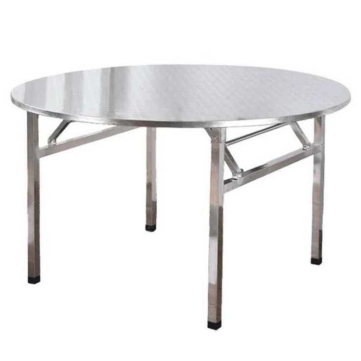 스테인레스 스틸 접이식 원형 테이블 야외 대형 식탁